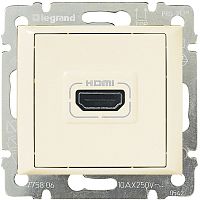 Розетка HDMI без рамки Legrand Valena 1-м. слоновая кость картинка